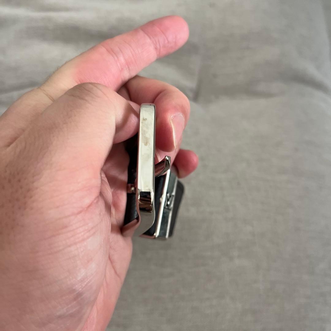 ルイ・ヴィトン ブラックレザー ベルト