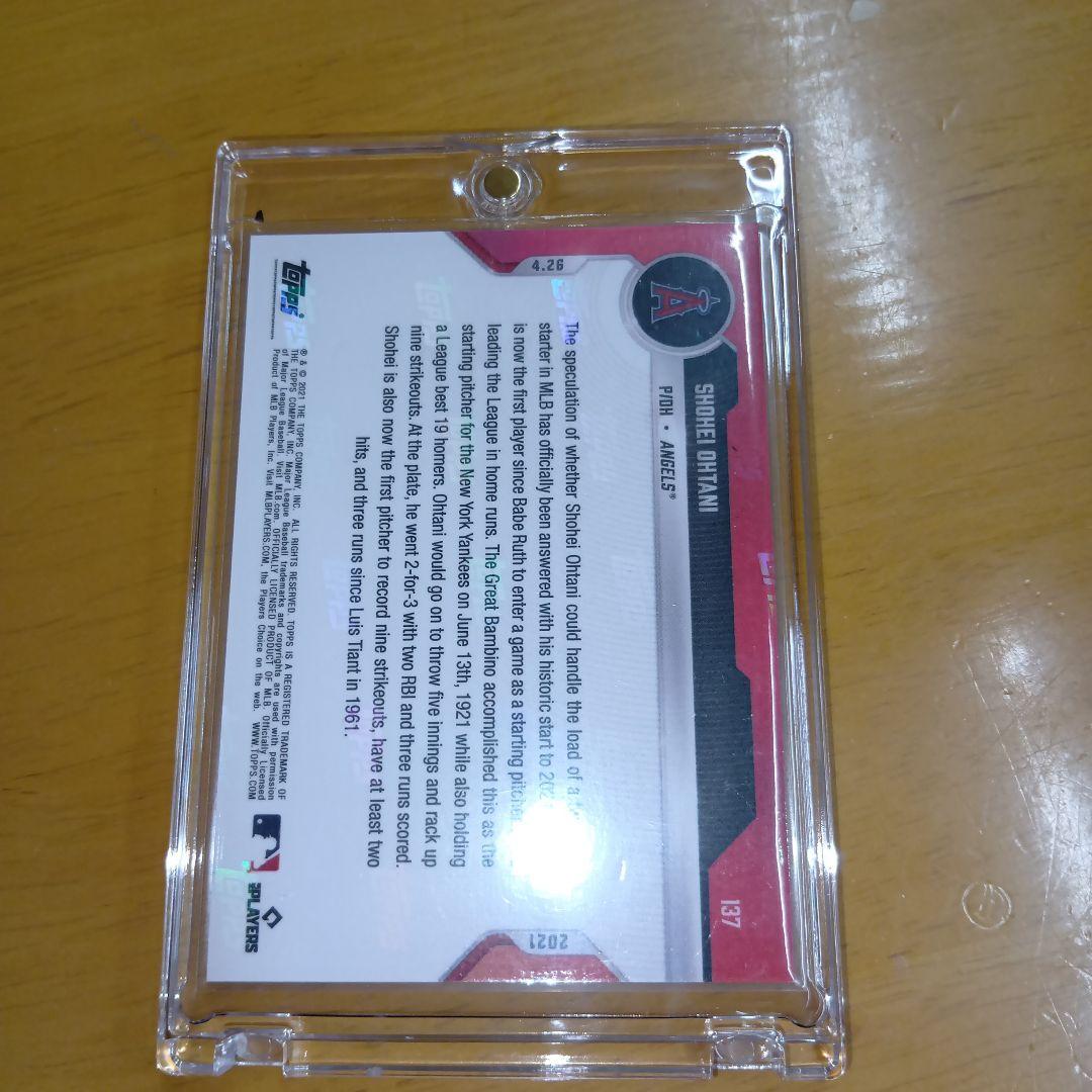 【大谷翔平】ベーブルース 以来 本塁打トップ 先発登板 topps 記念 カード