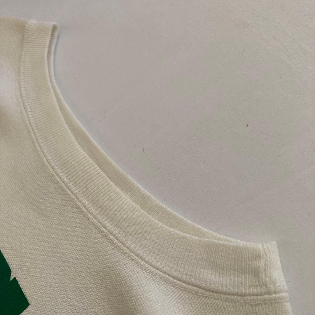 超美品 白ボディ×緑 80's チャンピオン リバースウィーブ トリコタグ中期