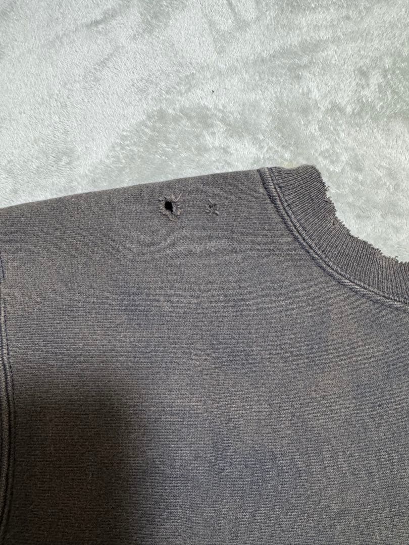 70s Champion リバースウィーブ 単色タグ 金単 ナス紺 ボロ