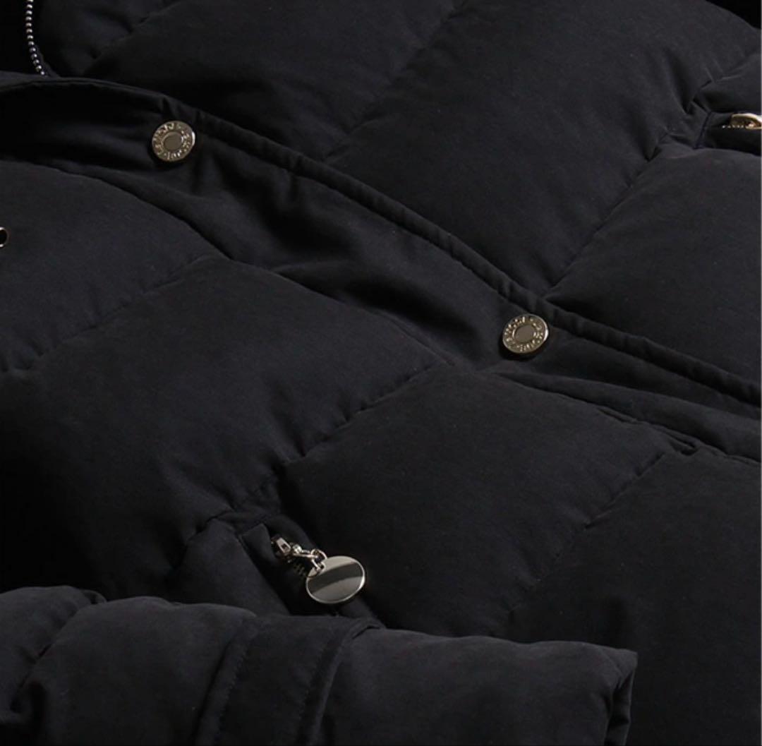 La Mode ダウンジャケット ラクーンファー フェザー 細見え 40