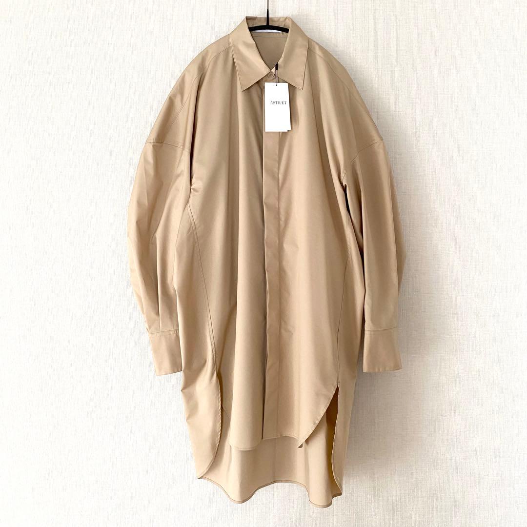 【未使用タグ付き】ASTRAET アストラット フライフロント シャツ 長袖