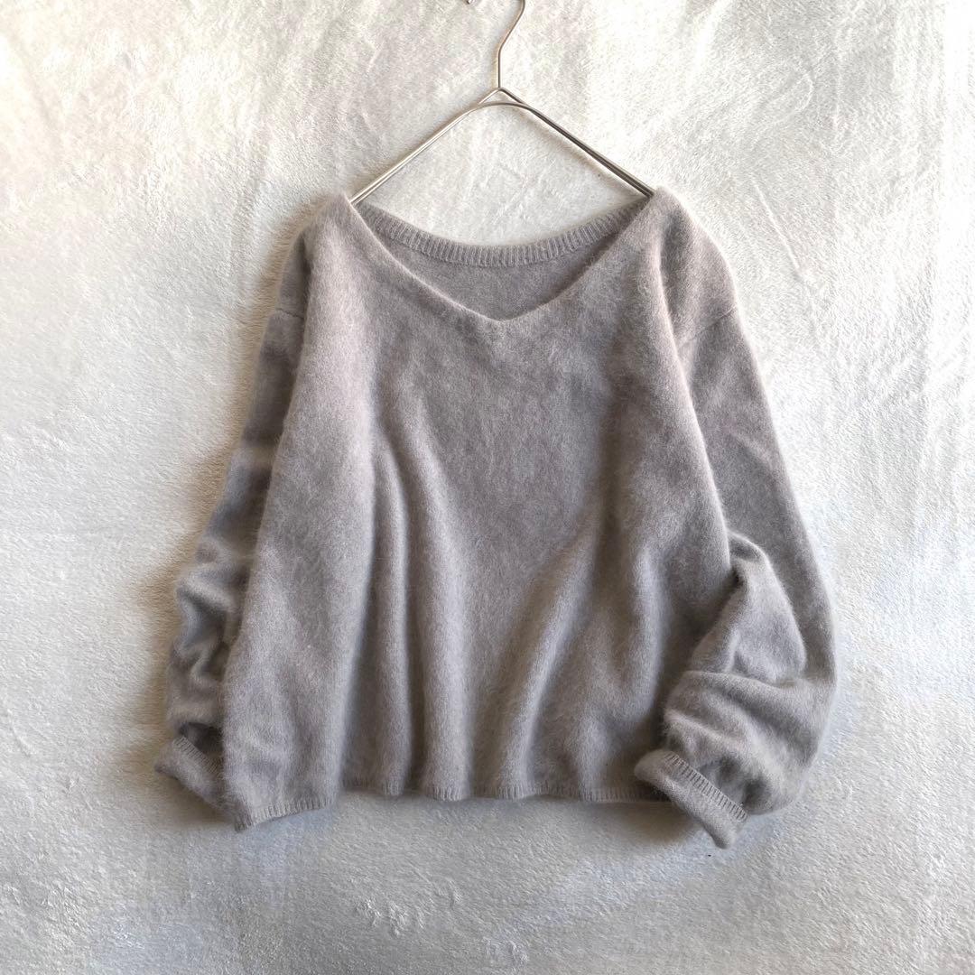 【美品✨】Ballsey ふんわり　フラッフィーヤーン ボートネックプルオーバー