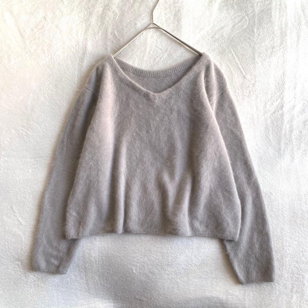 【美品✨】Ballsey ふんわり　フラッフィーヤーン ボートネックプルオーバー