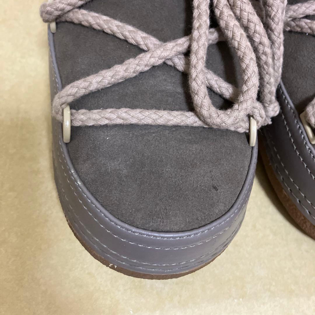 【イヌイキ】IKUIKIl スノーブーツ　ムートンブーツ　サイズ37