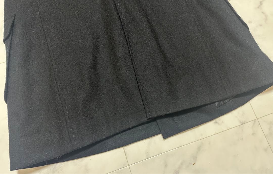 KANKO 軽量ウールダッフルコート M ブラック　2024AW