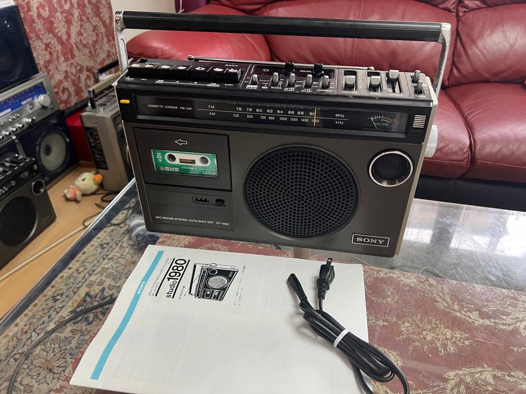 昭和レトロSONY ラジカセ CF-1980 メンテナンス済み動作品