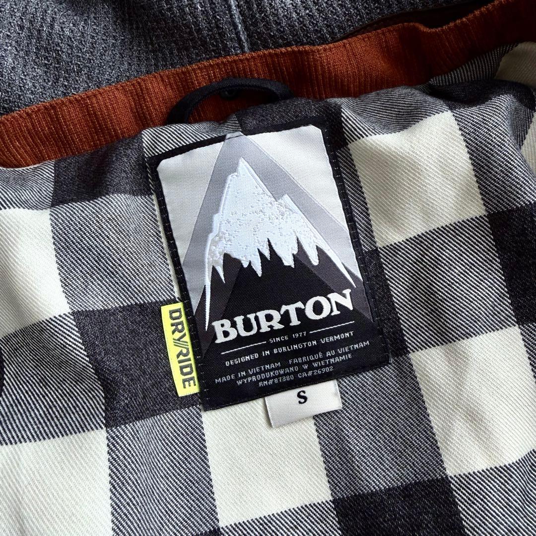 BURTON バートン スノボードウェア ブラック 黒 サーモライト フード