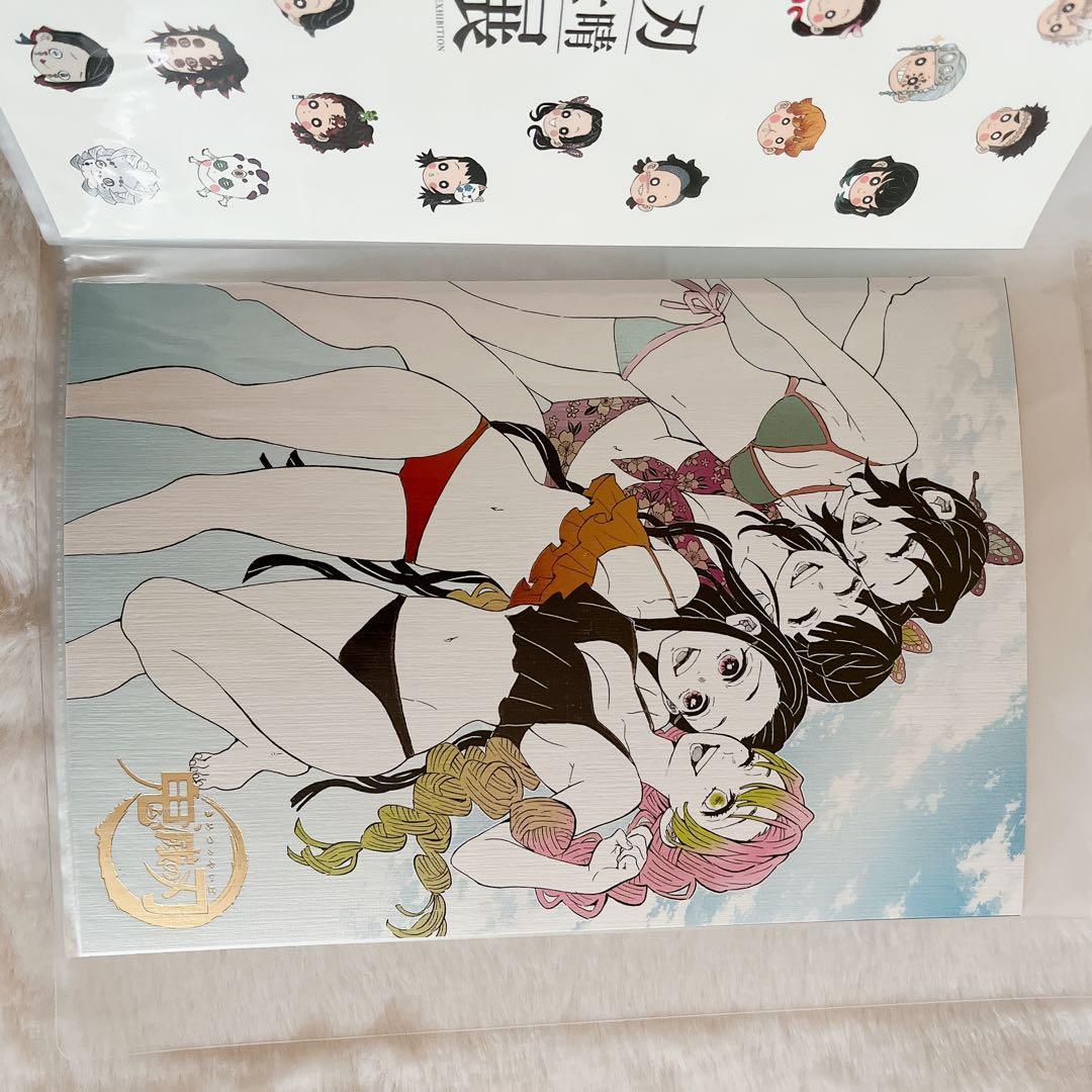 鬼滅の刃　原画展　箔押しイラストカード　コンプセット