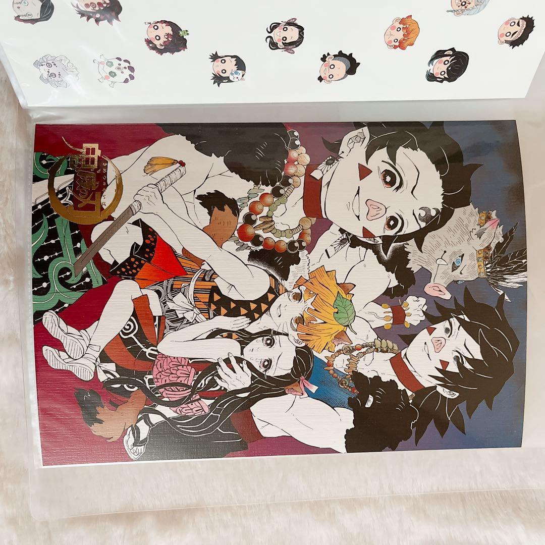 鬼滅の刃　原画展　箔押しイラストカード　コンプセット