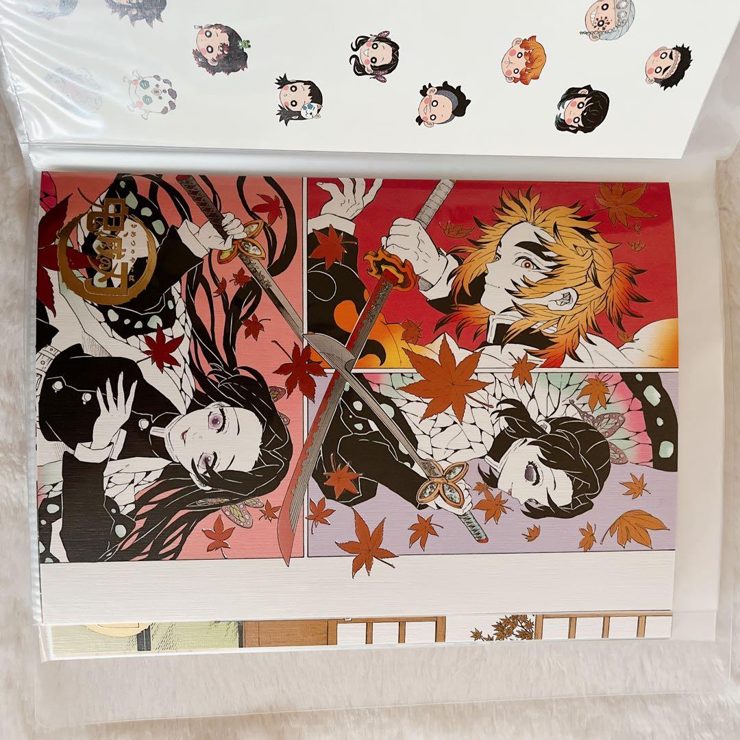 鬼滅の刃　原画展　箔押しイラストカード　コンプセット