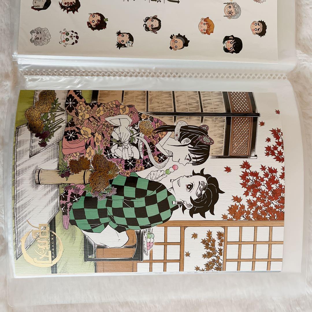鬼滅の刃　原画展　箔押しイラストカード　コンプセット