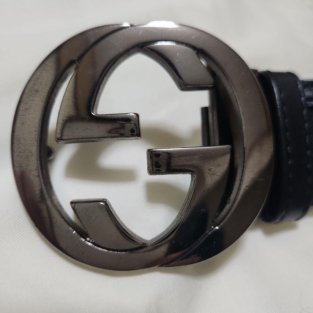 a*様 GUCCI ダブルG レザーベルト 正規品 美品 定番