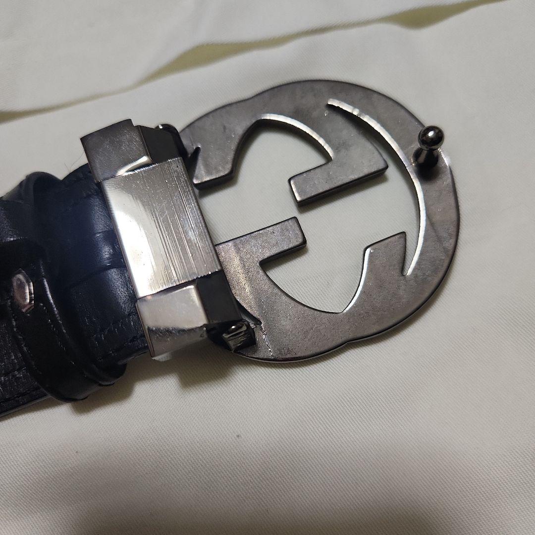 a*様 GUCCI ダブルG レザーベルト 正規品 美品 定番