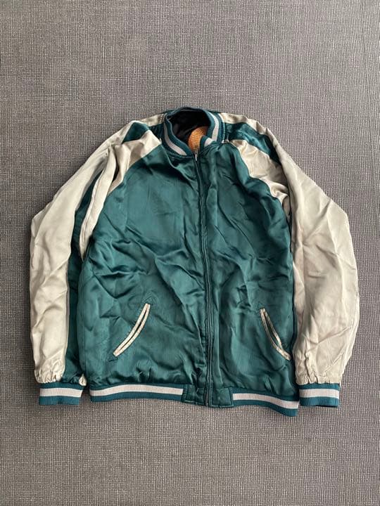 花旅楽団　スカジャン　鯨　日の丸　富士