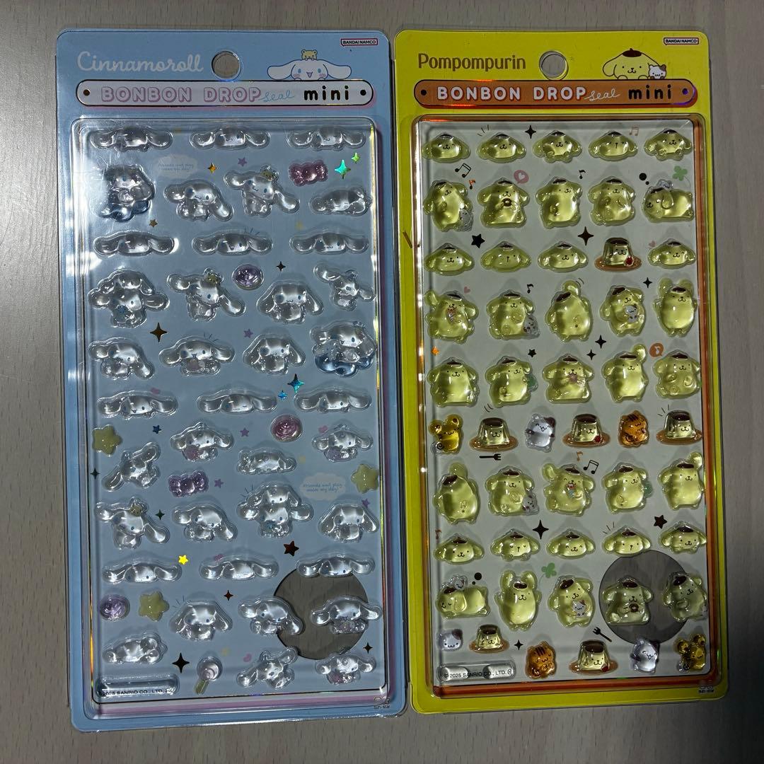 サンリオ　ボンボンドロップシール　ミニ　全種
