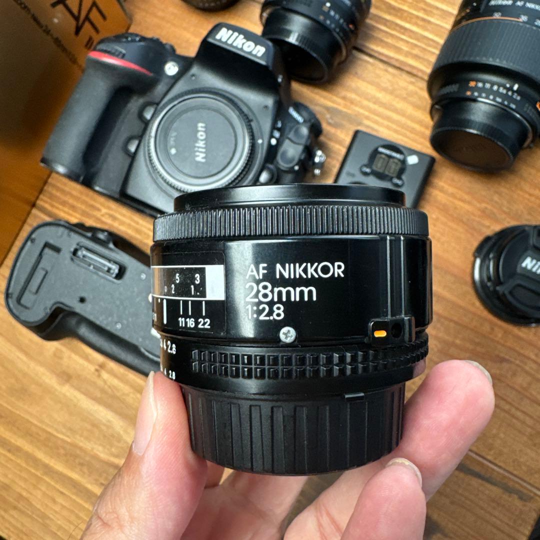 シャッター回数16155回　Nikon D800＋レンズ4本セット