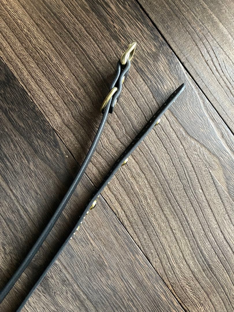 ナローロングベルト　真鍮　牛ヌメ　exca HTC CALEE