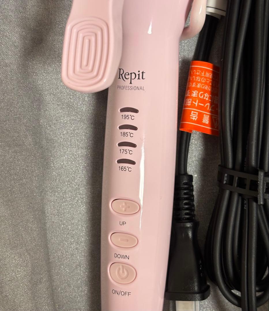 カールアイロンレピ スクエアバー 40mmロゼクレイツ Repit ヘアアイロン