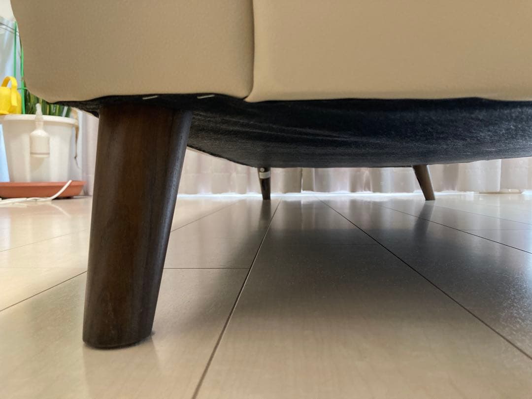 ニトリ 傷・汚れに強い合成皮革 3人用ソファ(Nシールド コウテイ3)