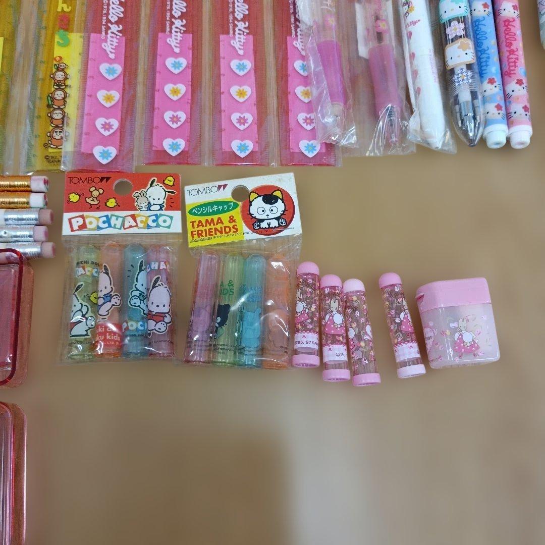 当時物　平成レトロ　サンリオ　文房具　まとめ売り　ハローキティ　おさるのもんきち