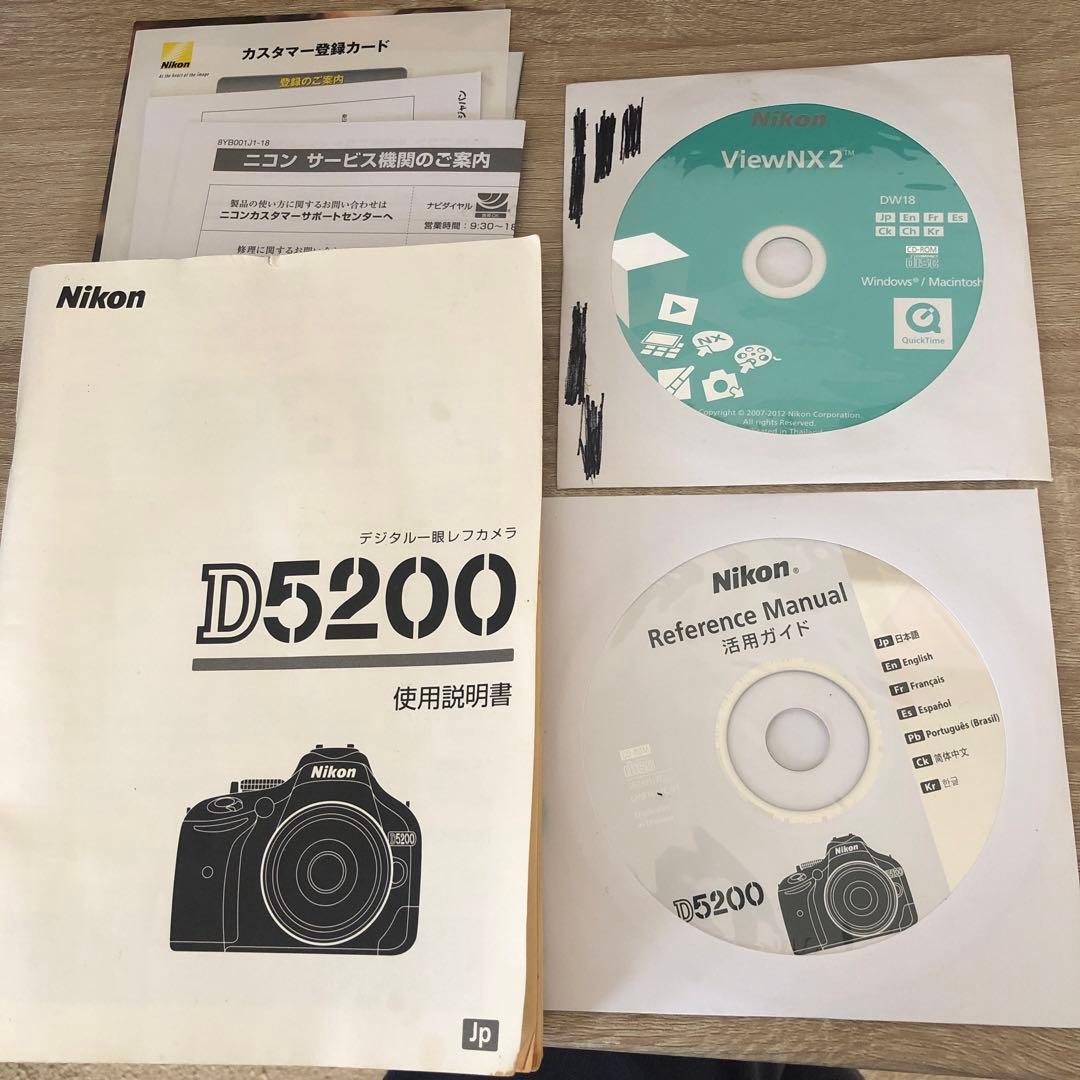 Nikon D5200 デジタル一眼レフカメラレンズ3本付き