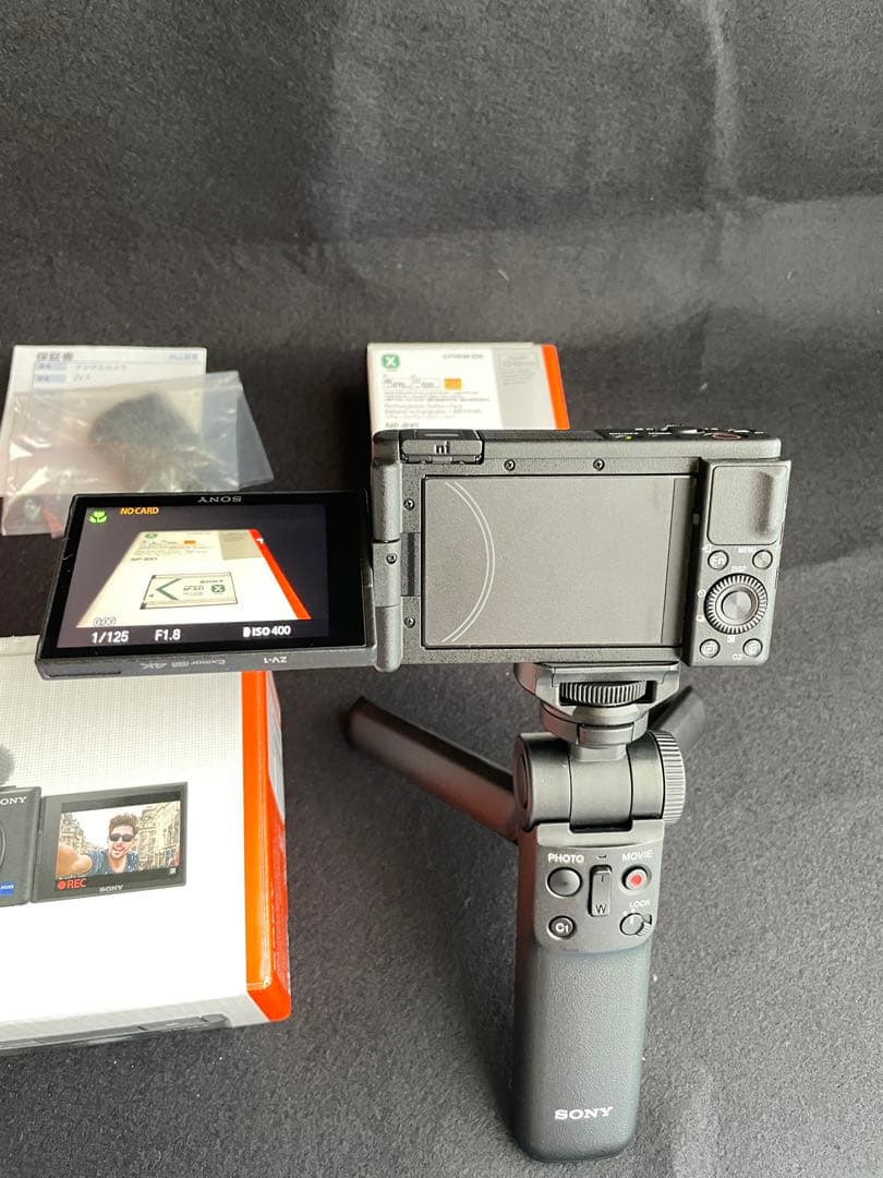 す*き様 ZV-1G SONY VLOGCAM、シューティンググリップ付き 新品