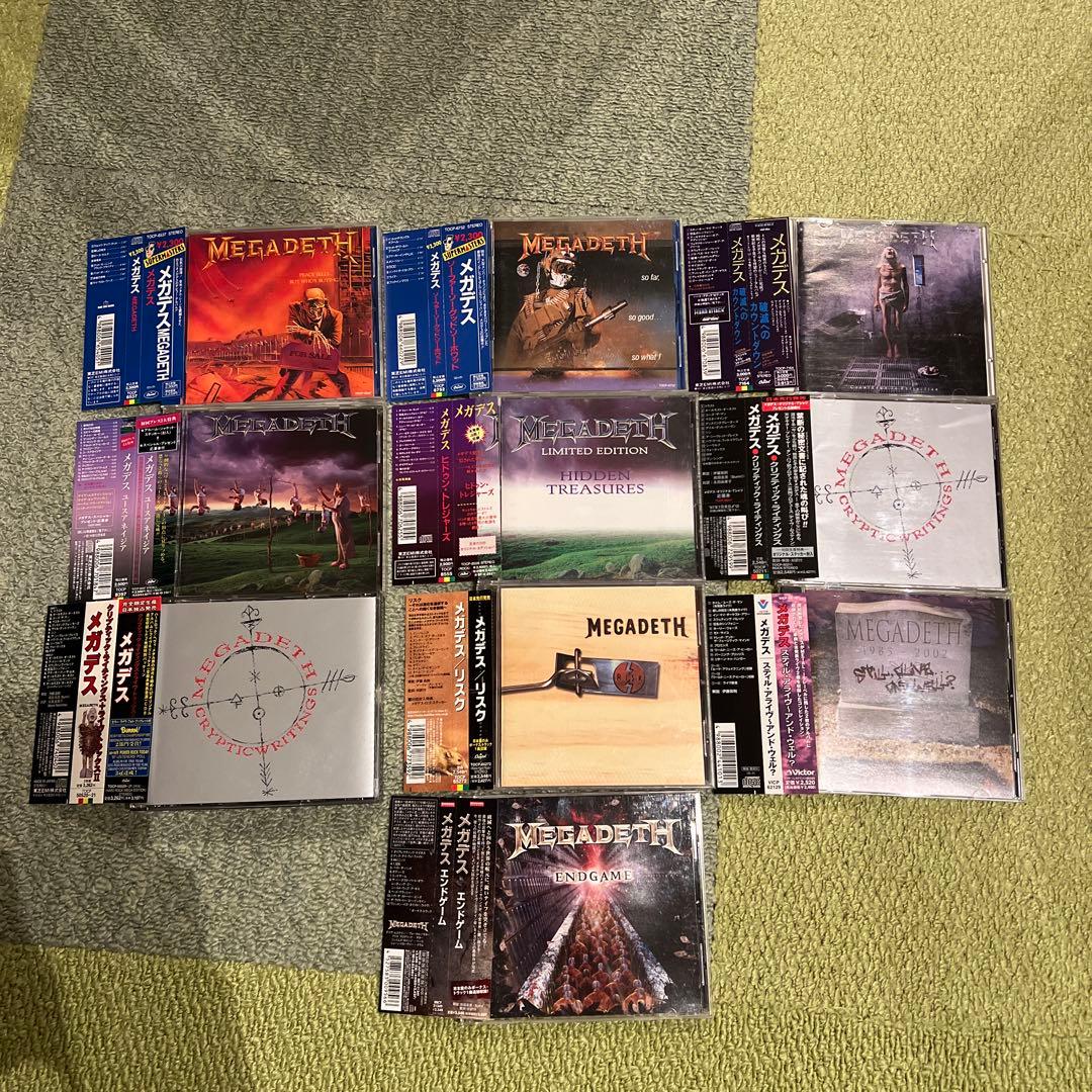 国内初回特典有盤含むMEGADETH国内帯付 CD ９枚セット