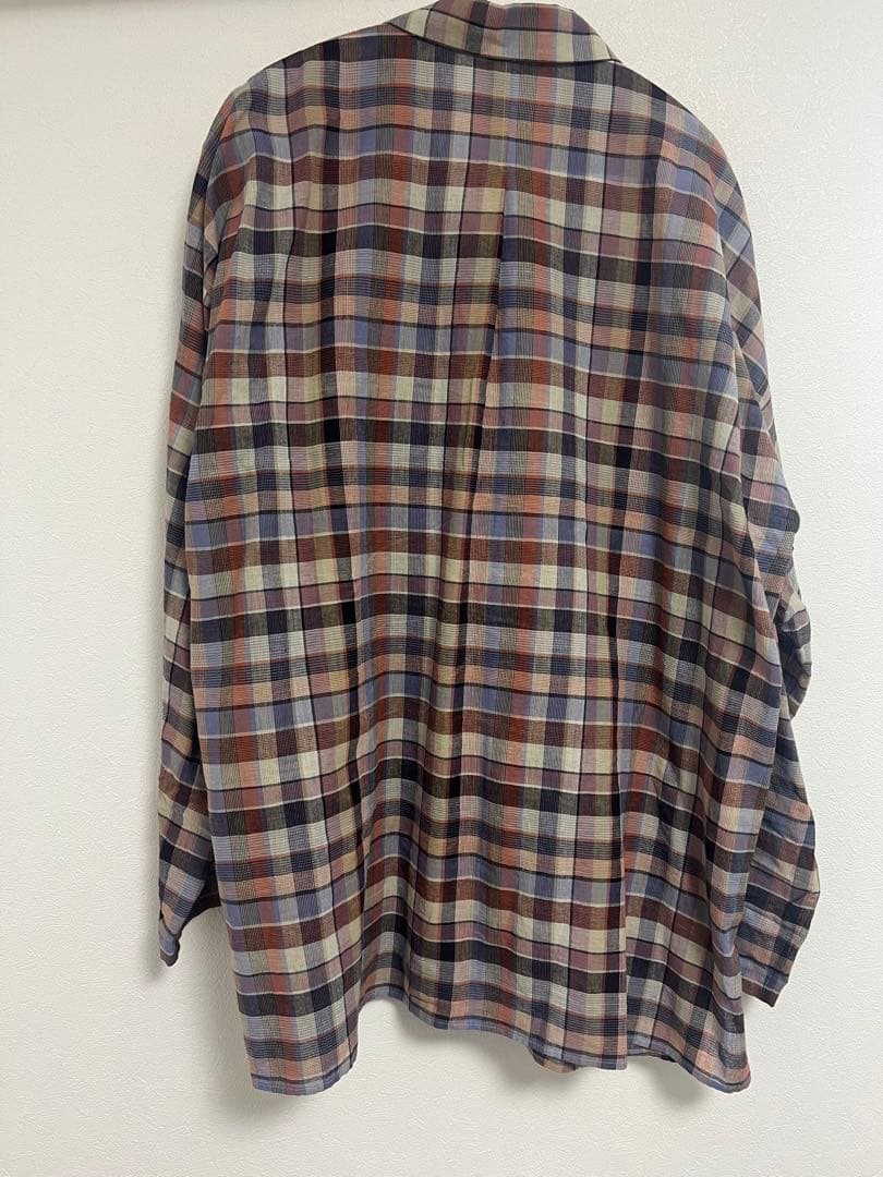 ババグーリ　手織りチェックシャツ　ヨーガンレール