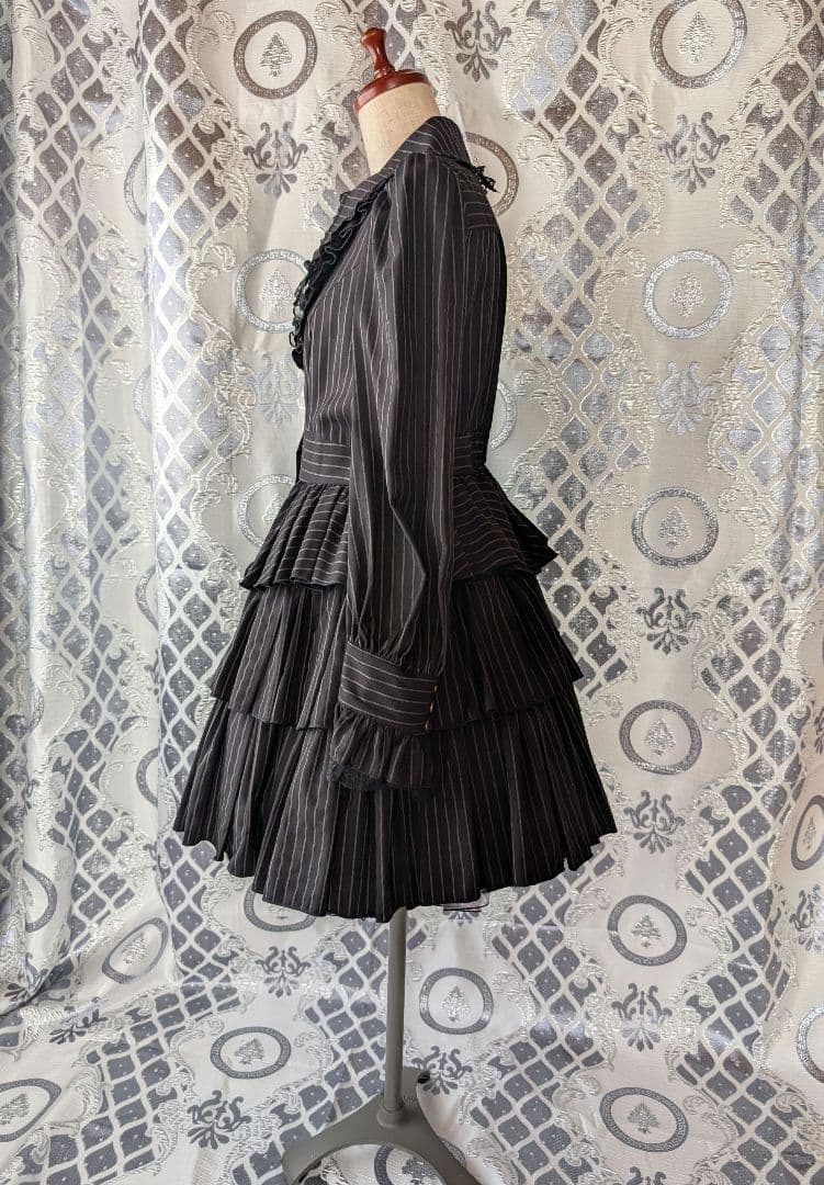 星箱works リリィ・リドル ティアードワンピース ブラック