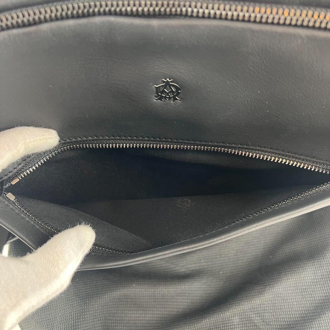 【未使用級】ダンヒル ショルダーバッグ メッセンジャーバッグ レザー ブラック