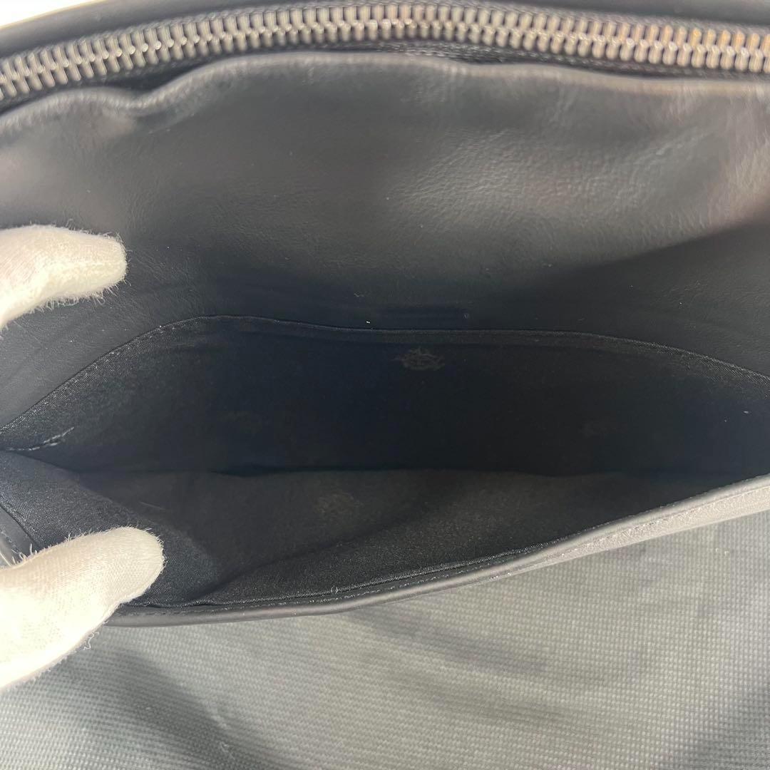 【未使用級】ダンヒル ショルダーバッグ メッセンジャーバッグ レザー ブラック