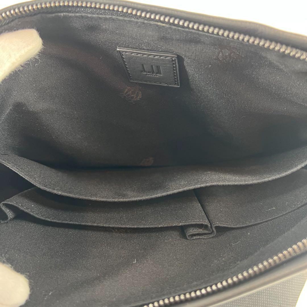 【未使用級】ダンヒル ショルダーバッグ メッセンジャーバッグ レザー ブラック