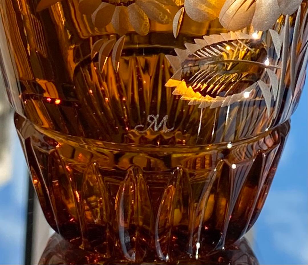 マイセンクリスタル　マイセンフラワー　花器　フラワーベース　極美品❣️