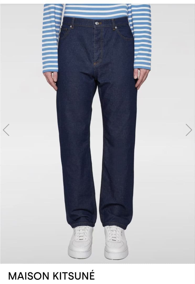 Maison Kitsuné ダークブルー ストレートデニム 31