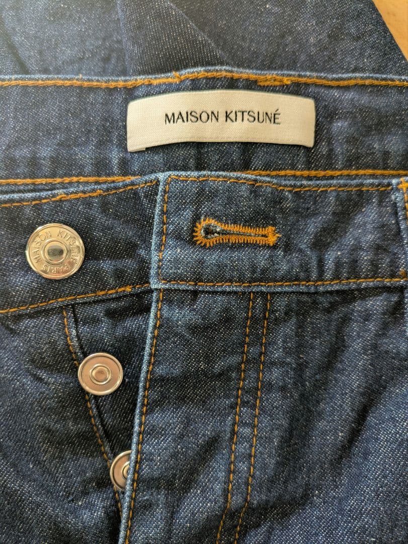 Maison Kitsuné ダークブルー ストレートデニム 31