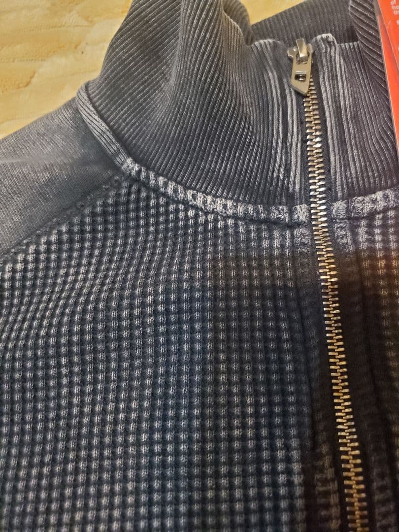 【DIESEL】新品未使用 ヴィンテージ加工 ジップアップスウェット