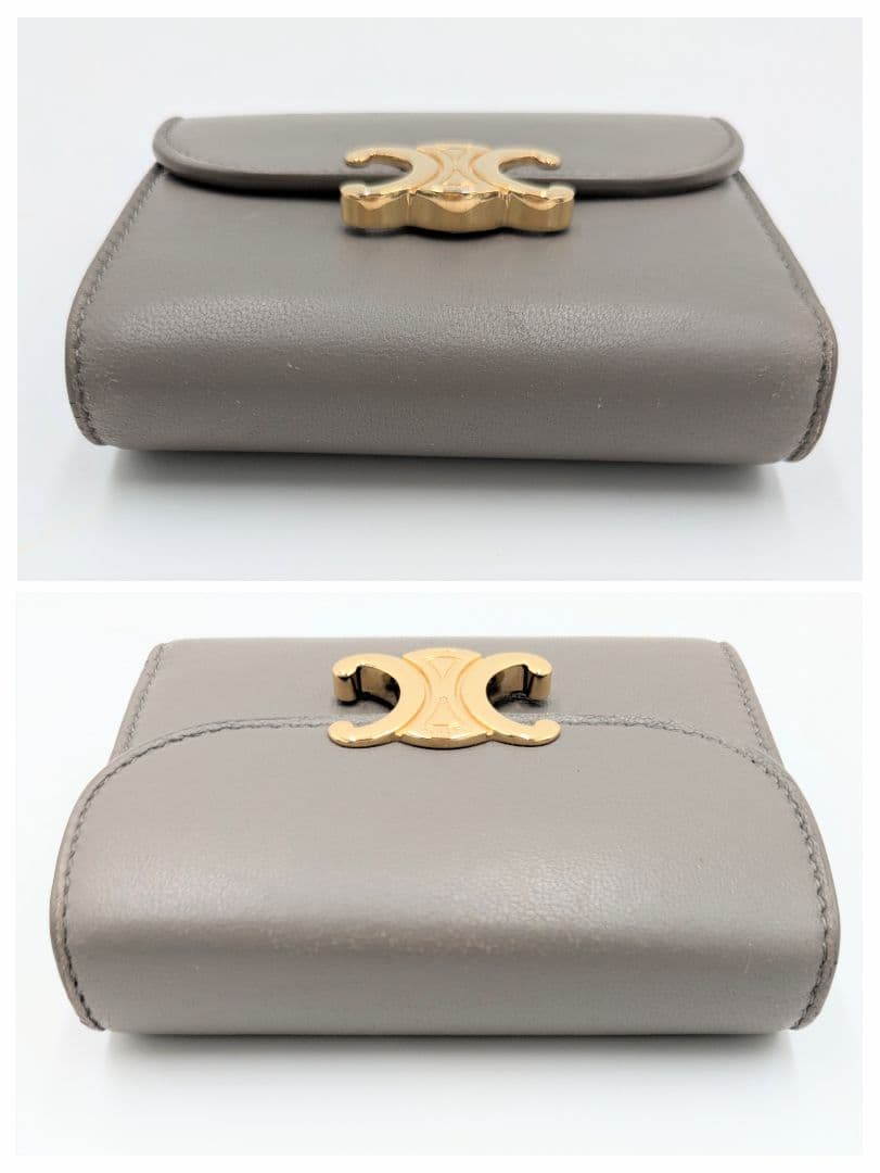 【美品／箱袋付】 CELINE トリオンフ コンパクト ウォレット 財布