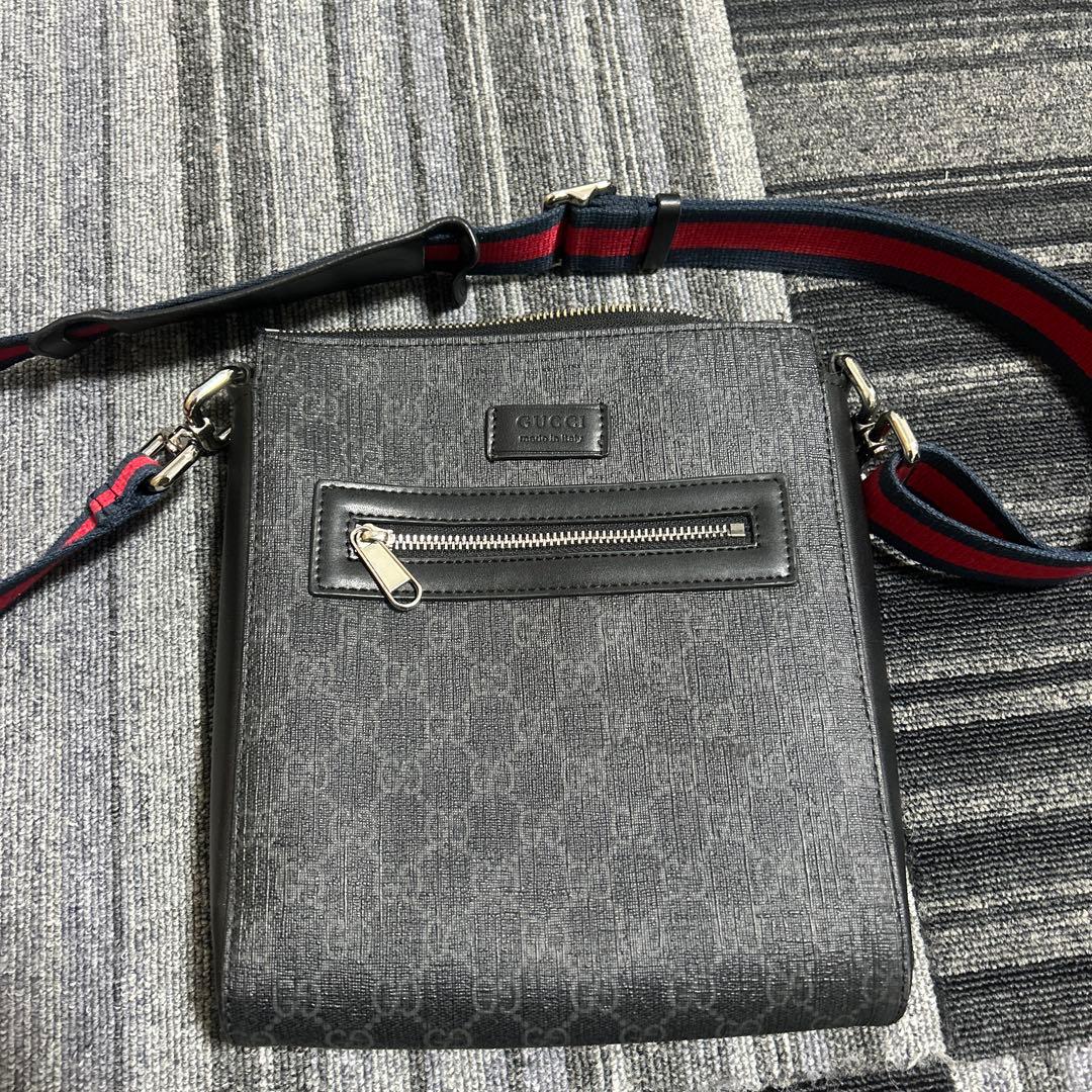 GUCCI メッセンジャーバッグショルダーバッグ GGスプリーム シェリーライン