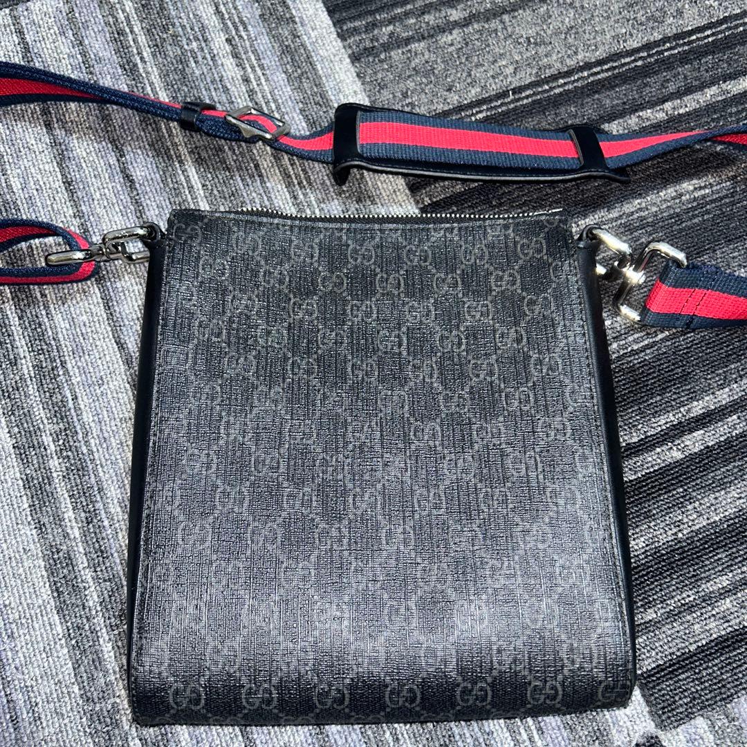 GUCCI メッセンジャーバッグショルダーバッグ GGスプリーム シェリーライン