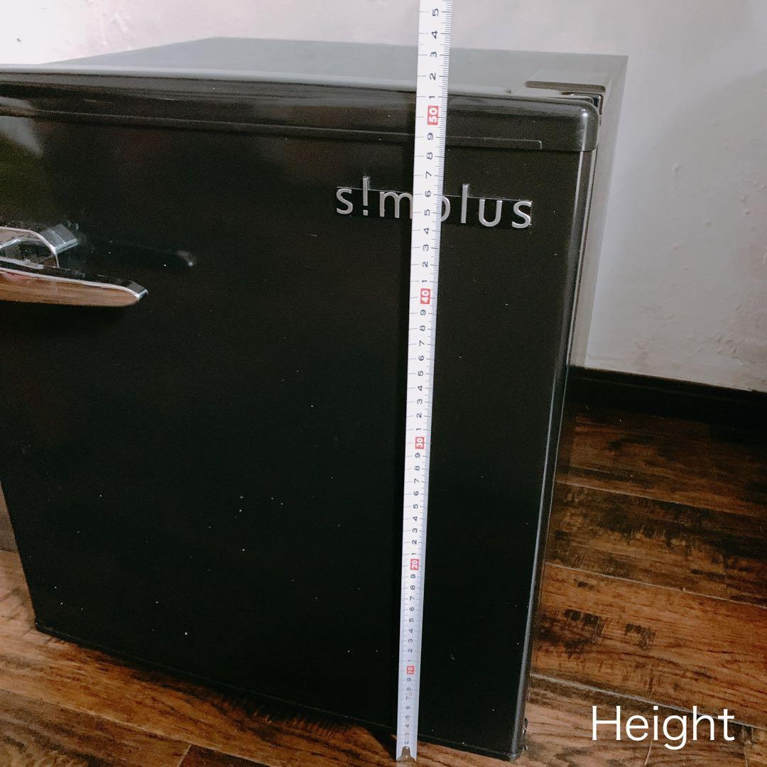 simplus 冷蔵庫　1ドア48L ブラック　2019年製　レトロデザイン
