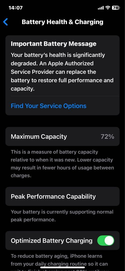 携帯電話本体 iPhone XS - Silver - Screen Defect
