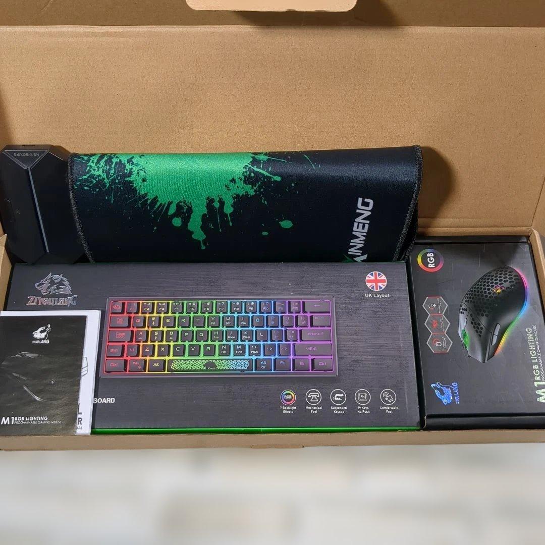 K61 62キー RGBバックライトキーボードセット