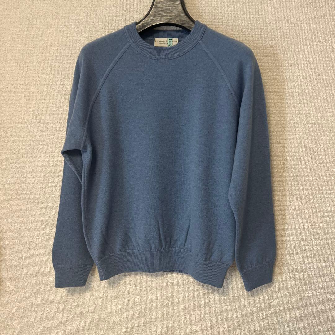 美品　FILIPPO DE LAURENTIIS ウールカシミヤセーター