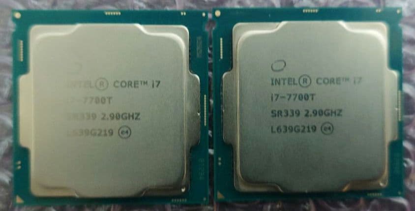 2個セット CPU Intel Core i7 i7-7700T
