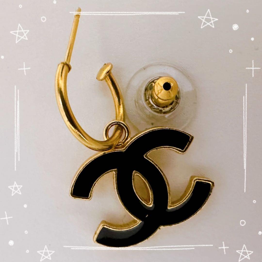 正規品 シャネル CHANEL ピアス ヴィンテージ ココマーク 片耳
