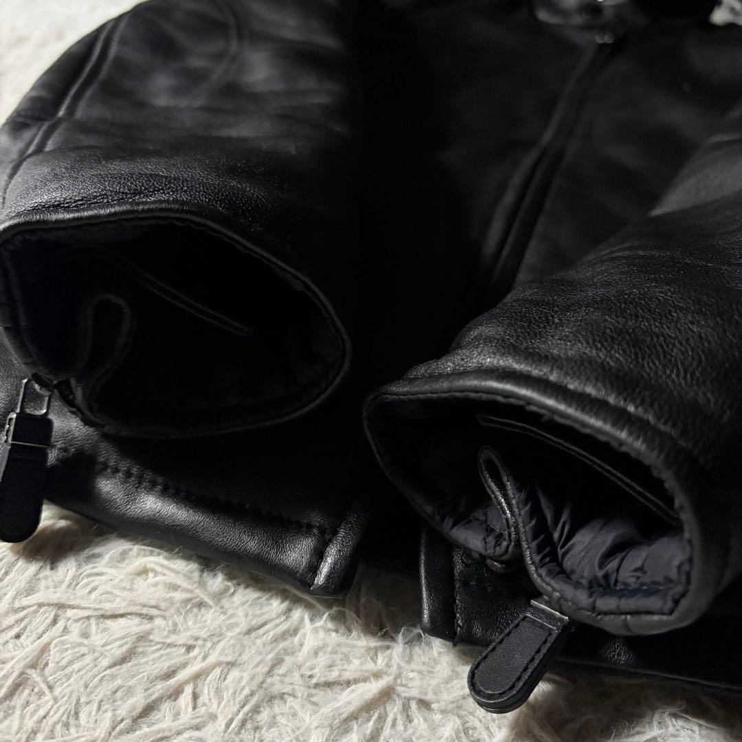 I*.様 美品■schott ライダースジャケット　リバーシブル　キルティング