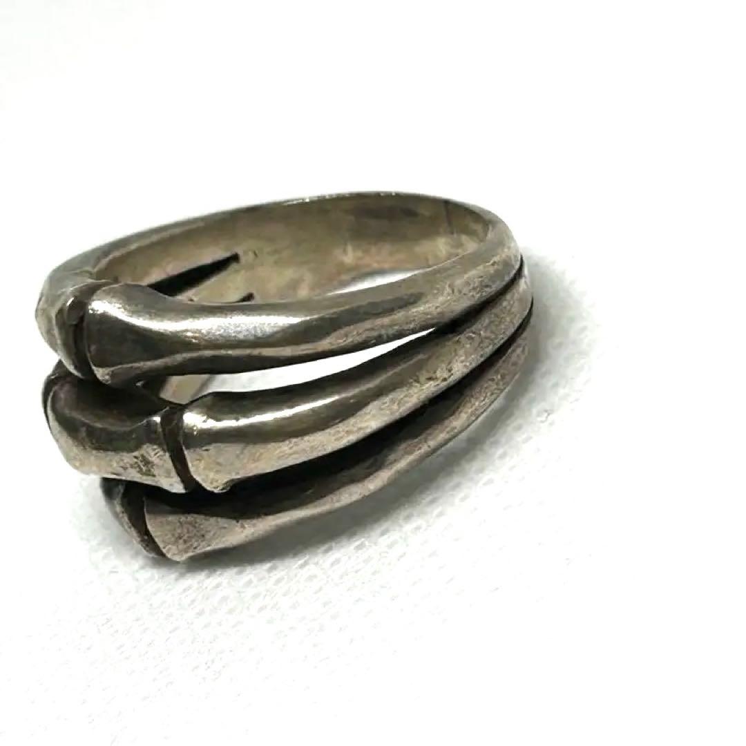 シルバー925 ボーンリング25号ヴィンテージアンティークレトロ