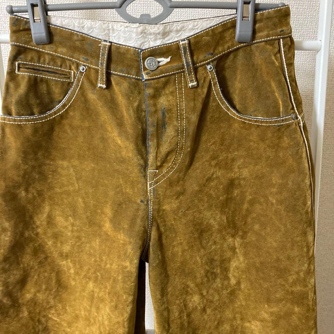 ミナペルホネンfeteフロッキー加工デニム38