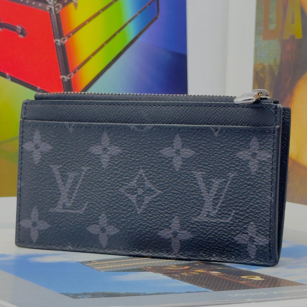 展示品級 ルイヴィトン モノグラム エクリプス カード ホルダー A227